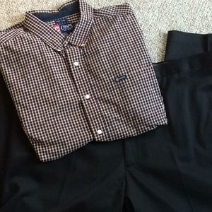 Men’s Pants 44x29 and Chaps XXL Short sleeve shirt